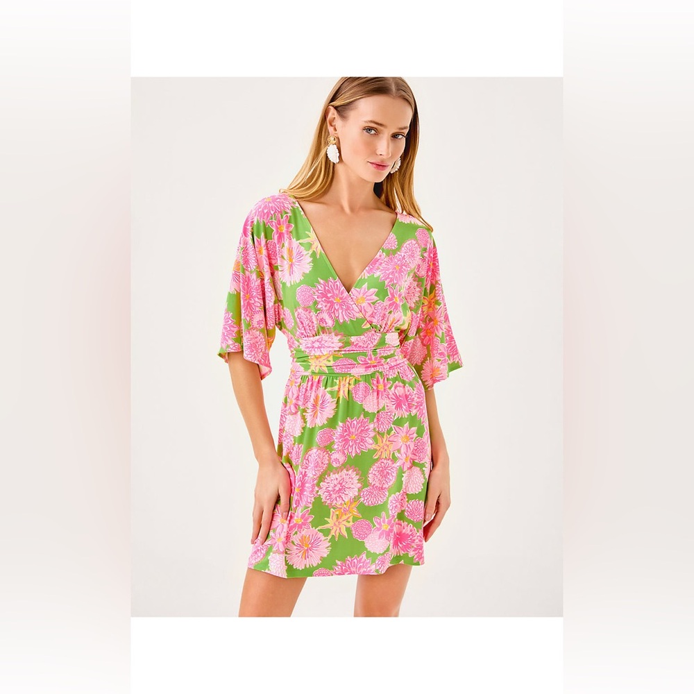 Lilly Pulitzer Parigi Skort Romper Multi Seaside Garden Size Small NEW
